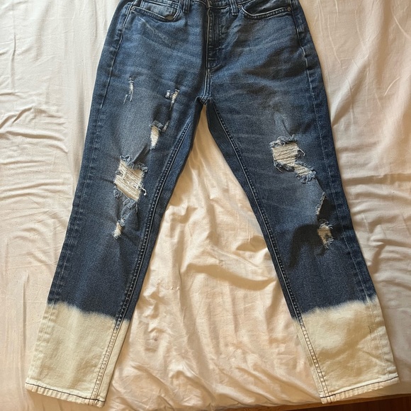 Distressed and Dyed DKNY Jeans in a Bowery Boyfriend Fit - Picture 4 of 6